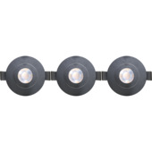 GAMMA LED integrated inbouwspots set van 3x 5W richtbaar zwart Ø 85mm