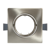 GAMMA inbouwspot 1 stuk richtbaar staal 84mm x 84mm