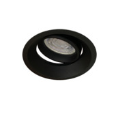 GAMMA inbouwspot 1 stuk richtbaar zwart Ø 82mm