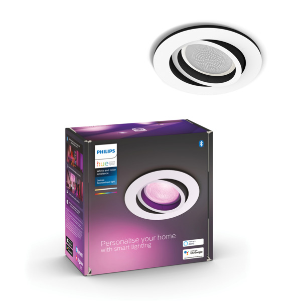 Philips Hue inbouwspot Centura with - wit en gekleurd licht 5.7W - rond