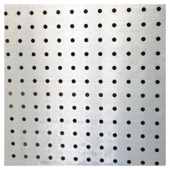 Plaat geperforeerd aluminium brut 1000x500x0,8mm