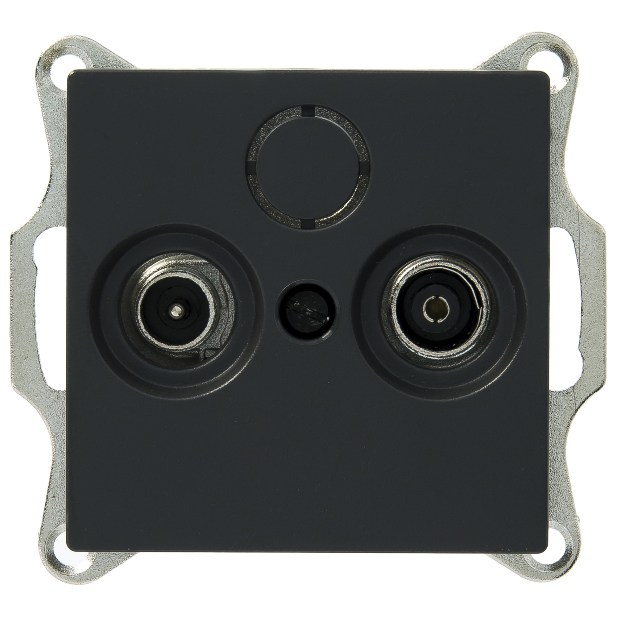 Merten Schneider System Coax Contactdoos Universeel Antraciet merten kopen in de aanbieding