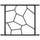 SecuBar Deco 1 Siertralie Zwart 54x52,5 cm