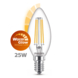 Philips LED kaars E14 25W filament helder warmglow dimbaar