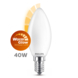 Philips LED kaars E14 40W mat warmglow dimbaar