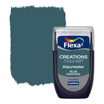 GAMMA Flexa Creations Muurverf Kleurtester Blue Painting 30ml Kopen Kleurtesters