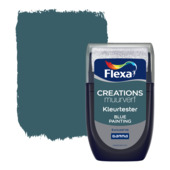 Flexa Creations muurverf kleurtester mat blue painting 30 ml