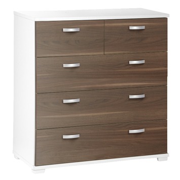 Kim ladekast 83x78x39cm wit noten