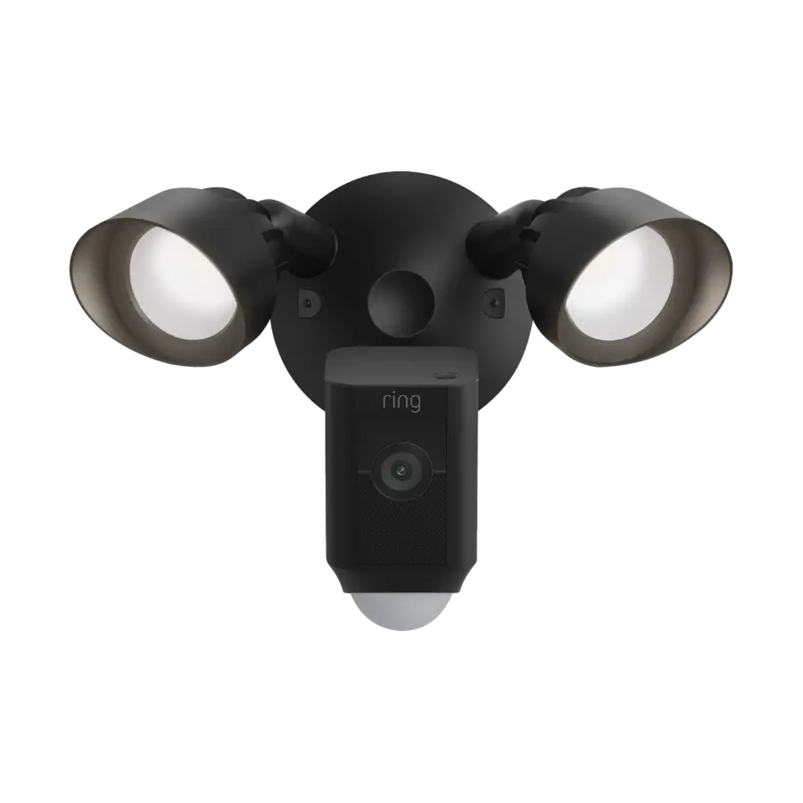 Ring Floodlight Camera Wired Plus Zwart