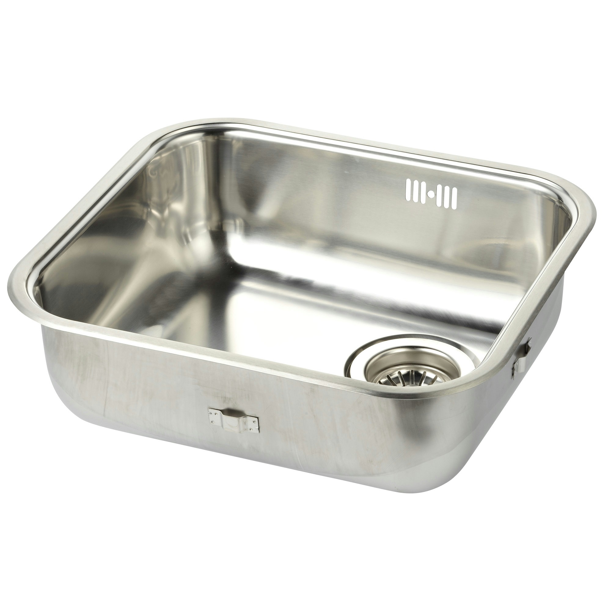 Gamma Spoelbak Vierkant Met Korfplug Rvs gamma kopen in de aanbieding