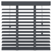 GAMMA houten jaloezie 50 mm antraciet (kleurnr. 955) 60x130 cm (bxh)