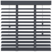 GAMMA houten jaloezie 50 mm antraciet (kleurnr. 955) 60x180 cm (bxh)