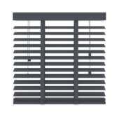 GAMMA houten jaloezie 50 mm antraciet (kleurnr. 955) 220x220 cm (bxh)