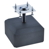 Betontegel met plaat antraciet 18 x 18 x 10 cm