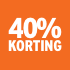 40% korting