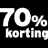 70% korting