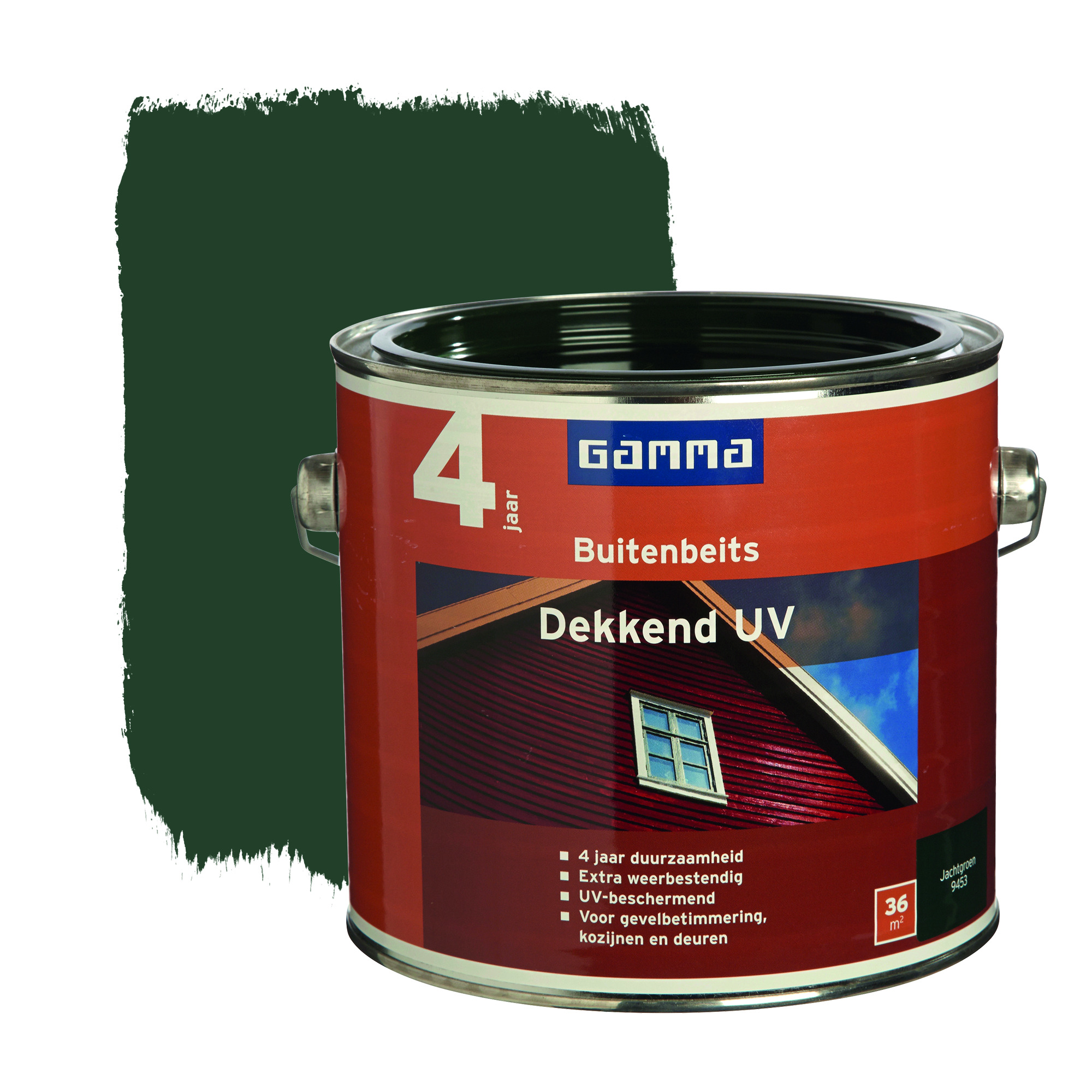 Gamma Buitenbeits Dekkend Uv Jachtgroen 25 Liter gamma kopen in de aanbieding