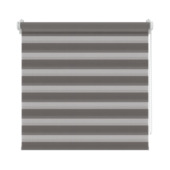 Decosol duo rolgordijn lichtdoorlatend t.b.v. draaikiepraam antraciet (kleurnr. 4309) 62x160 cm (bxh)