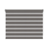 Decosol duo rolgordijn lichtdoorlatend t.b.v. draaikiepraam antraciet (kleurnr. 4309) 87x160 cm (bxh)