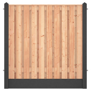 Hout beton schutting Douglas antraciet per meter