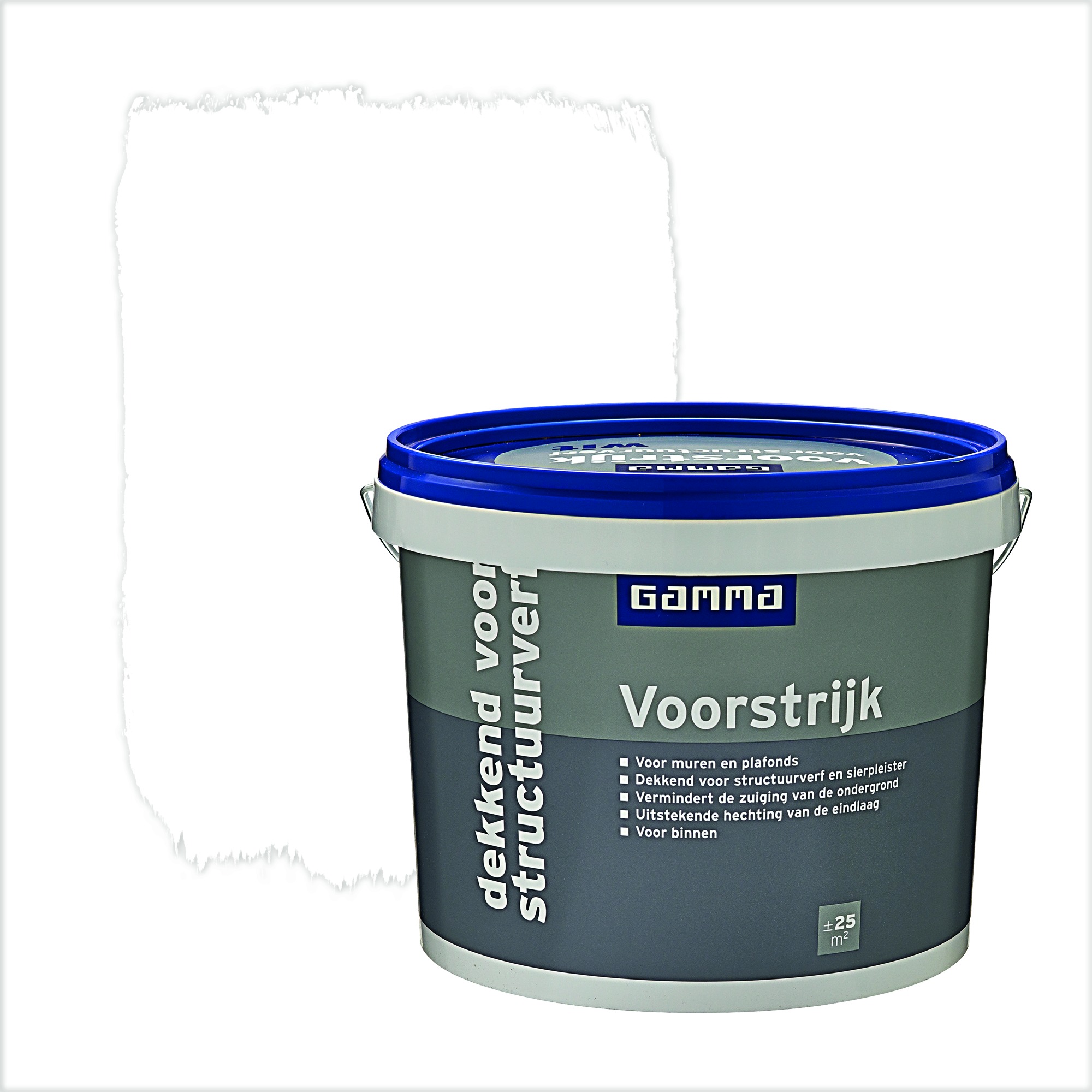 Gamma Voorstrijk Dekkend Voor Structuurverf Wit 5 Liter gamma kopen in de aanbieding