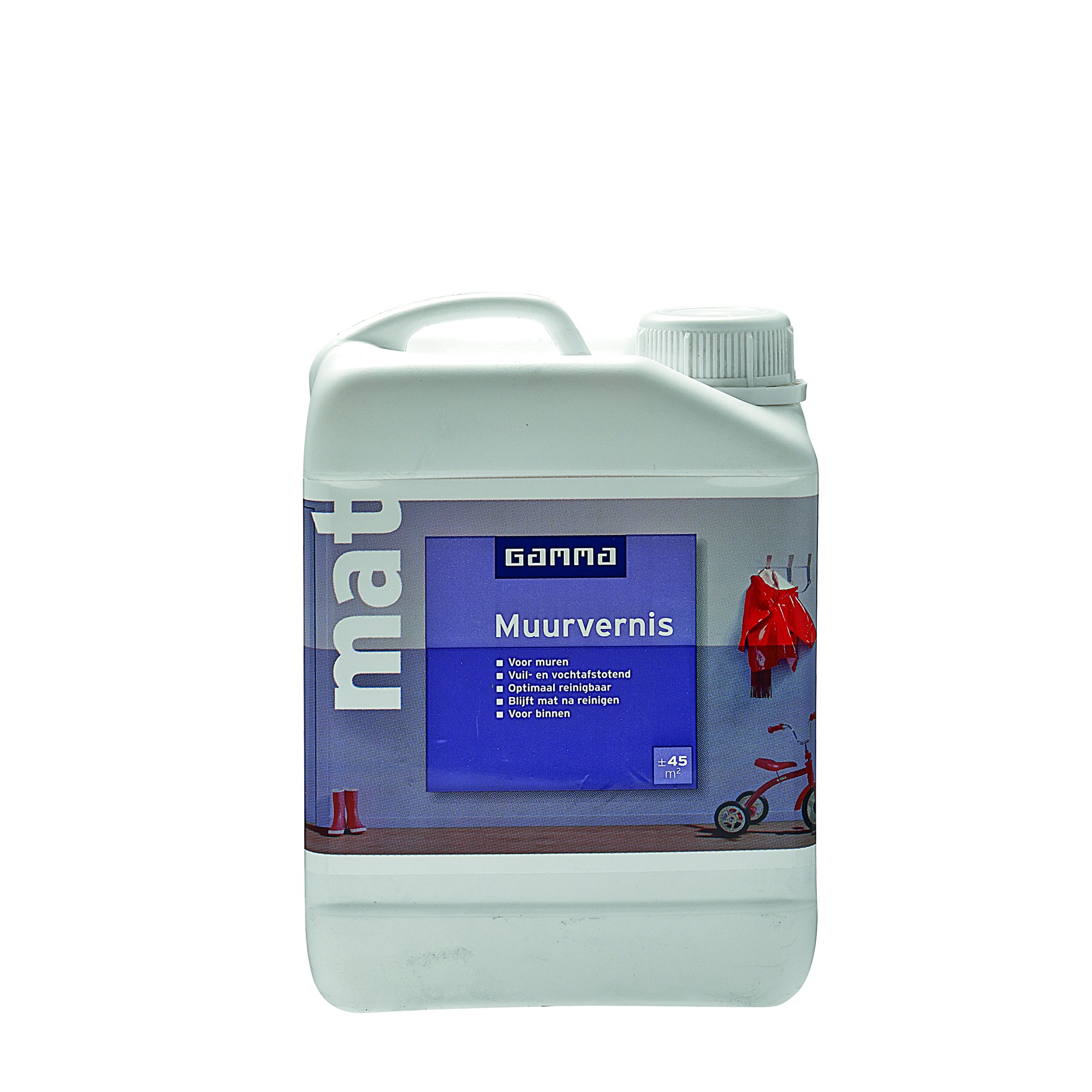 Gamma Muurvernis Kleurloos Mat 25 Liter gamma kopen in de aanbieding