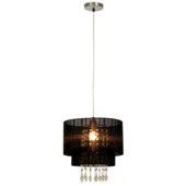 Kroonluchter Mila zwart