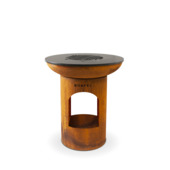 BonFeu BonBiza rust terrashaard 80 cm bruin metaal met houtopslag