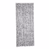 Livn deurgordijn Chenille zwart/wit 100x230 cm
