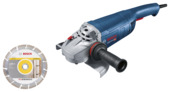 Bosch Professional Haakse slijper GWS 22-230 J met diamantschijf