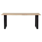 WOOOD Tablo eettafel eiken met U-poot 220x90 cm