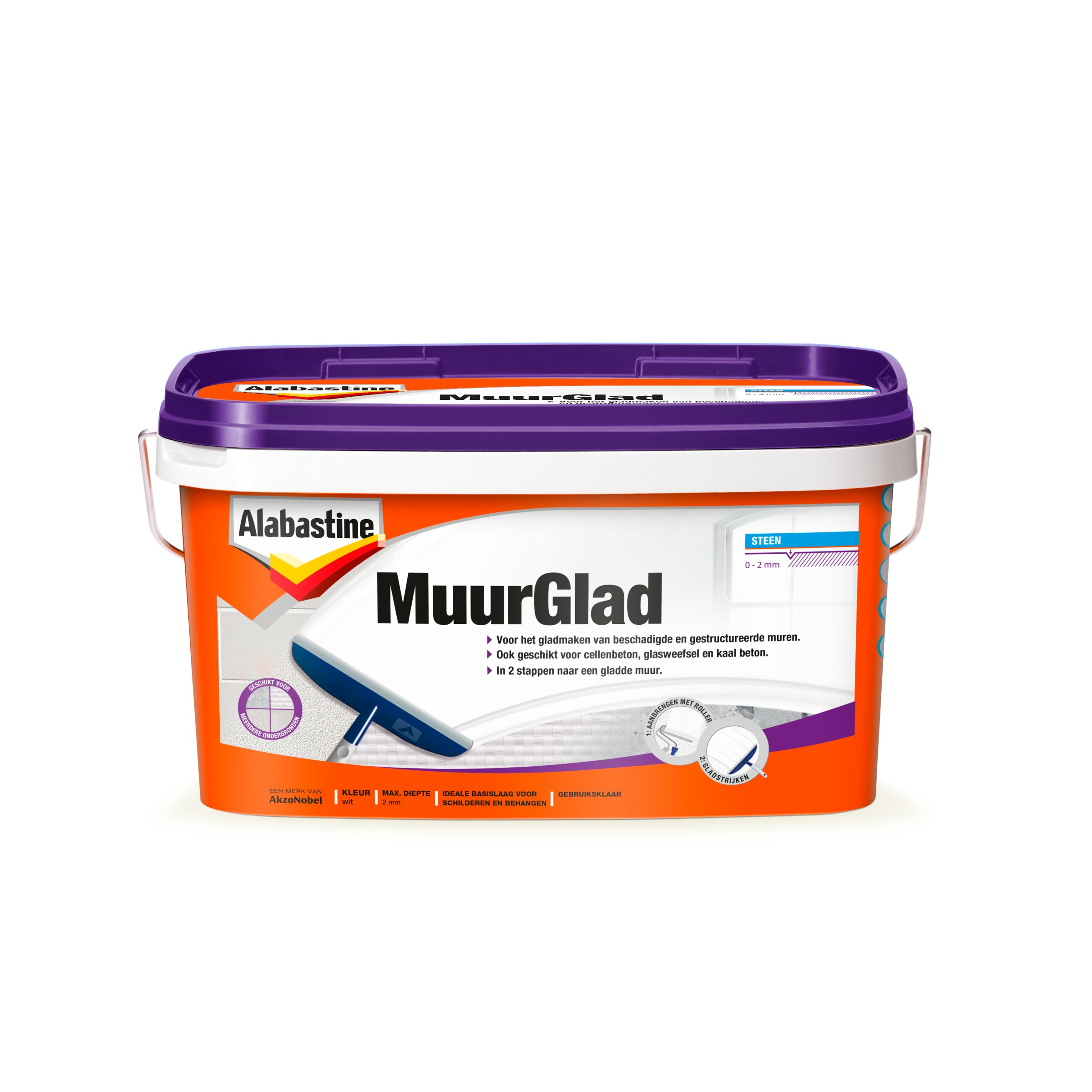 Alabastine Muurglad Structuur Glasvezel 10 Liter alabastine kopen in de aanbieding