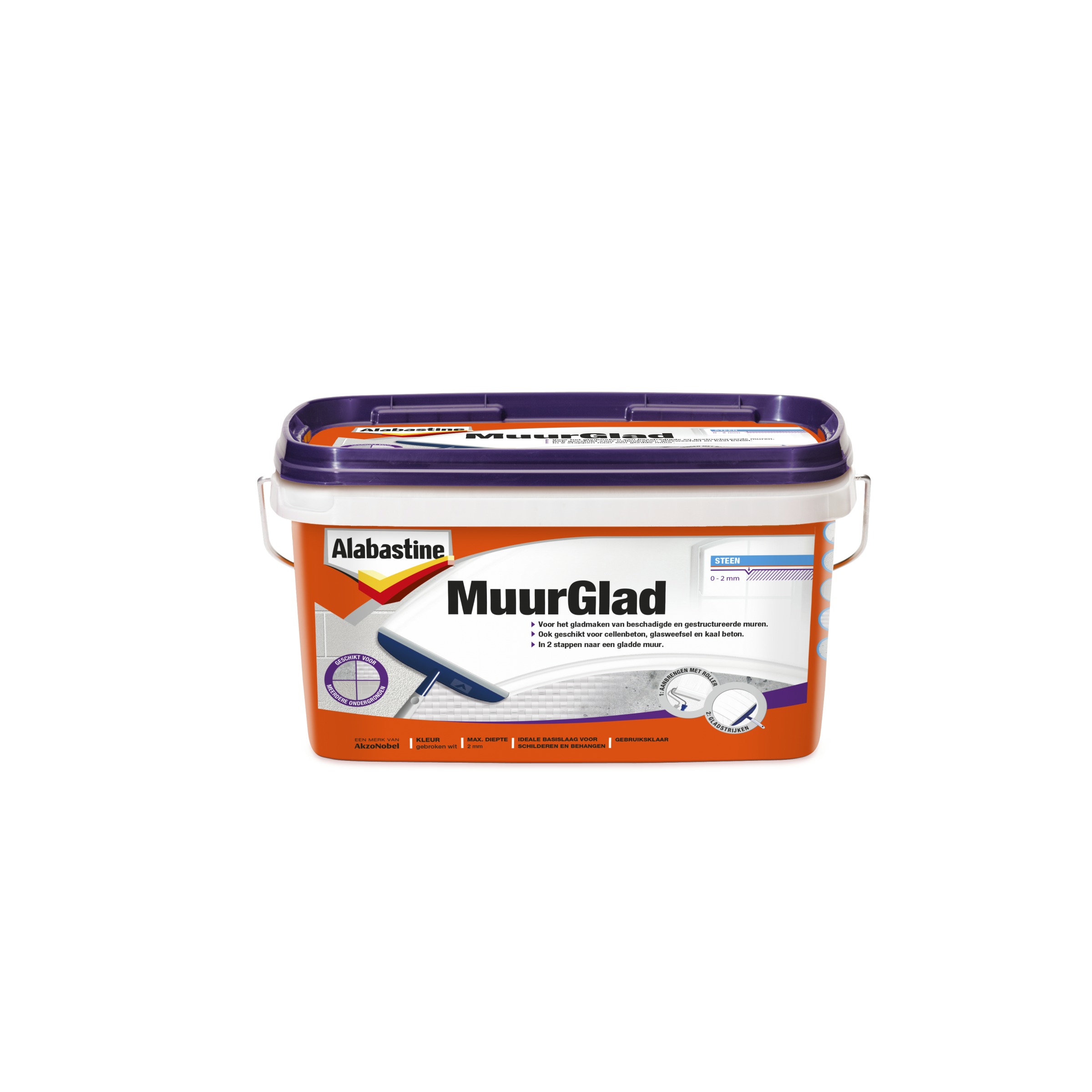 Alabastine Muurglad Beschadigde Muren 25 Liter alabastine kopen in de aanbieding