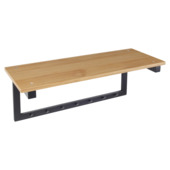 Siro kapstok 7 haken Nathalie zwart zamak 600 mm