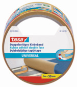 Tesa dubbelzijdig kleefband universeel geel 50 mm 5 m