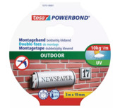 Tesa Powerbond Outdoor montagetape groen 5 m x 19 mm