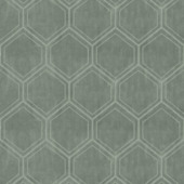 Vliesbehang Hexagon groen 118149
