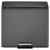 EKO Pedaalemmer 15+15 Liter Zwart