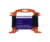 ELASTIEK LATEX/POLY 4MM ZWART 5MTR