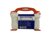 BIROLEN LIJN 6MM 8ST GEVL.POLY WIT 15MTR