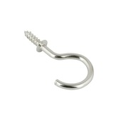 GAMMA haak met borst vernikkeld 25 mm 10 stuks