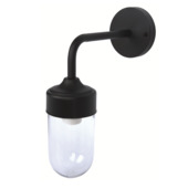 OK buitenlamp zwart/transparant