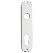 Schild t.b.v. cilinder ovaal aluminium 72 mm