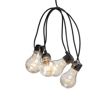 Idena 31273 - LED lichtketting Pasen bloem met 10 warm witte LED in versierde, kleurrijke paaseieren, werkt