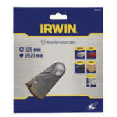 Irwin diamantschijf voor haakse slijper Ø125 mm. Voor steen.