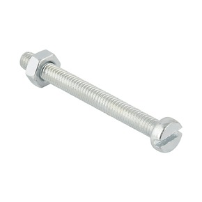 GAMMA metaalschroef cilinderkop met moer verzinkt 3x16 mm 15 stuks