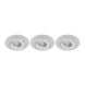 GAMMA LED integrated inbouwspots set van 3x 5W richtbaar wit Ø 85mm