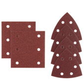 Irwin schuurvel voor Makita Tristar, zelfklevend K80, 6 stuks