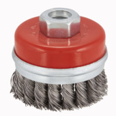 IRWIN komstaaldraadborstel 70mm tbv haakse slijper