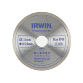 Irwin diamantschijf voor haakse slijper Ø115 mm. Voor kermamiek.